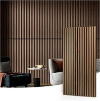 4-Piece 3D Fluted Acoustic Wood Wall