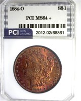 1884-O Morgan PCI MS64+ Magnificent Color