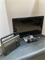 HP Monitor & Realistic AM FM Radio