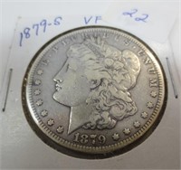 1879-S Morgan silver dollar