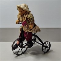 Vintage Bear on Doll Tricycle