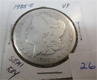 1885-S Morgan silver dollar