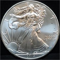 2014 1oz Silver Eagle Gem BU