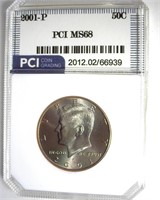 2001-P Kennedy PCI MS68
