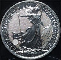 2023 GB 1oz Silver Britannia BU Queen Elizabeth