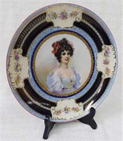 Beautiful antique 10 1/2" portrait plate