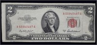 1953 A $2 Red Seal Legal Tender High Grade Note