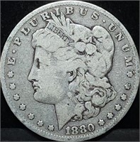 1880-O Morgan Silver Dollar