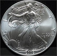 2002 1oz Silver Eagle Gem BU