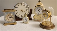 Grouping Vintage Clocks wind up  & quartz