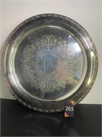 17" Silver Tray