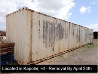 40' CONTAINER (NO REMOVAL BEFORE WEDNESDAY, APRIL