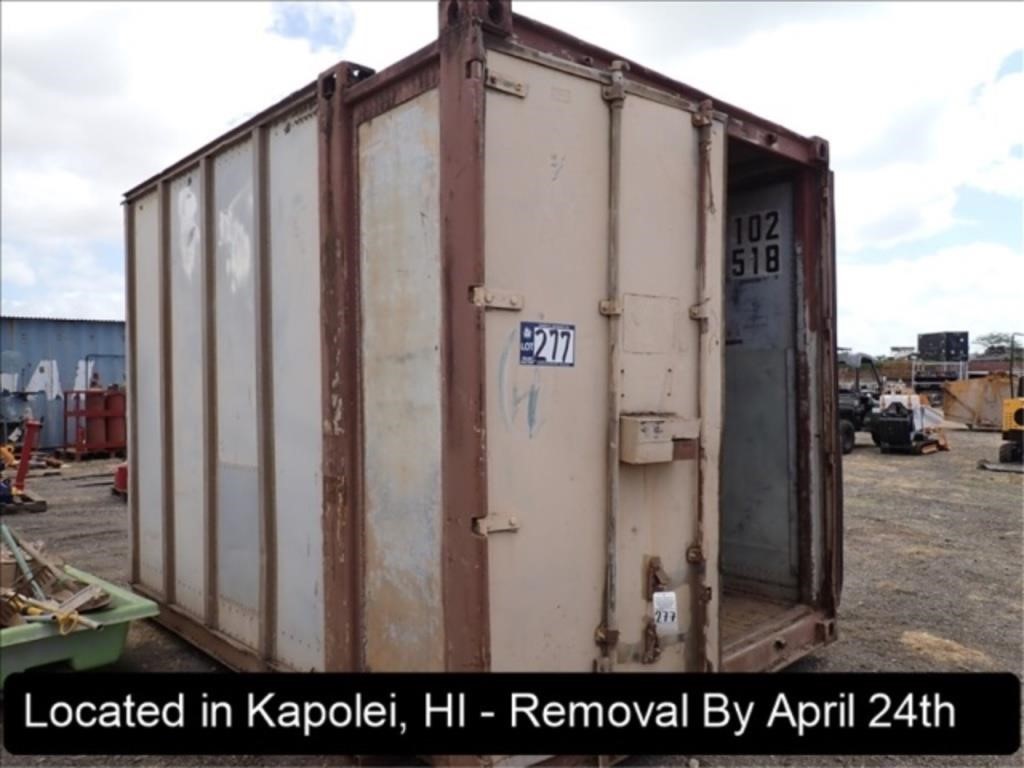 11' CONTAINER (NO REMOVAL BEFORE WEDNESDAY, APRIL