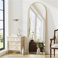 65"x22" Arched Full Length Floor Mirror