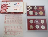2005 US Mint Silver Proof set
