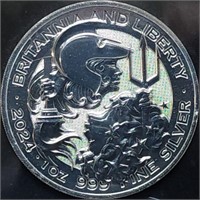 2024 1oz Britannia & Liberty Silver Coin Gem BU