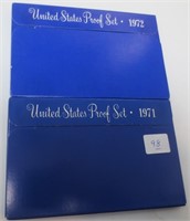 1971 & 1972 US Proof sets