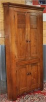 Antique WALNUT corner cupboard