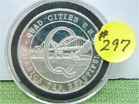 1982 Quad City USA 1 oz. .999 Silver Round