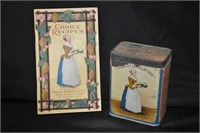 Baker's Chocolate tin & 1926 Recipe Book