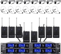 Tbaxo Wireless Microphone System UHF 8 Channel 8