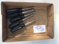 Flat of 5 nut drivers