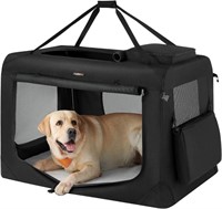 Feandrea Dog Crate, Collapsible Pet Carrier, XXL,