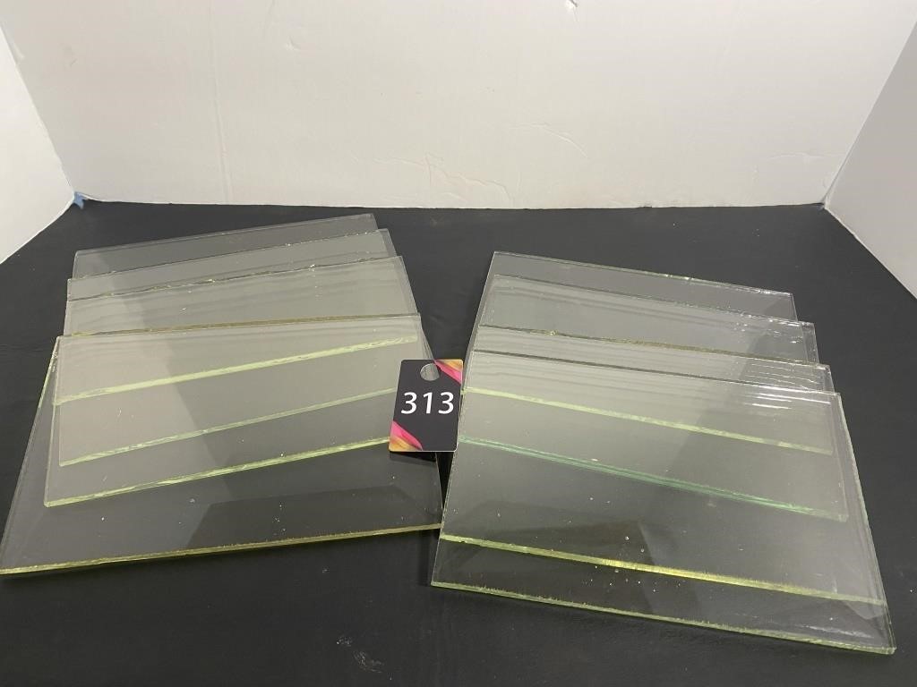 8"x5-3/4" Beveled Glass Panes
