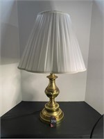 Brass Touch Lamp with Shade