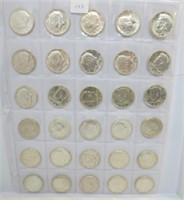 30 - 1964 Kennedy silver half dollars
