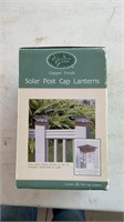 Solar post cap lanterns