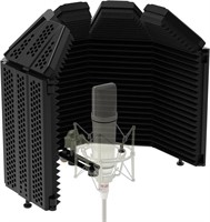 XTUGA Recording Microphone Isolation Shield with