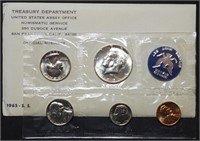1965 Special Mint Set in Envelope, Silver Kennedy