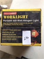 Portable 500 watt halogen light