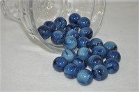 (25) 1" dia glass marbles