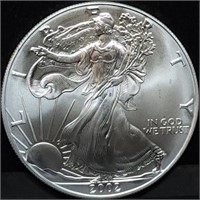 2002 1oz Silver Eagle Gem BU