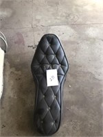 antique black motorcycle seat