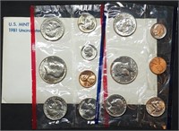 1981 US Double Mint Set in Envelope, With SBAs