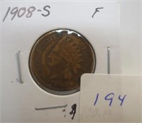 1908-S Indian head cent