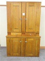 Early Pine Kitchen Cupboard w/ Drawers
