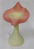 VTG Fenton Burmese 10" T tulip vase
