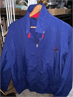 vintage blue polo jacket