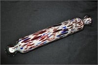 Neilsea glass, colorful, 14 1/2" glass rolling pin