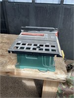 Table Saw and bench