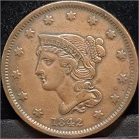 1842 US Large Cent
