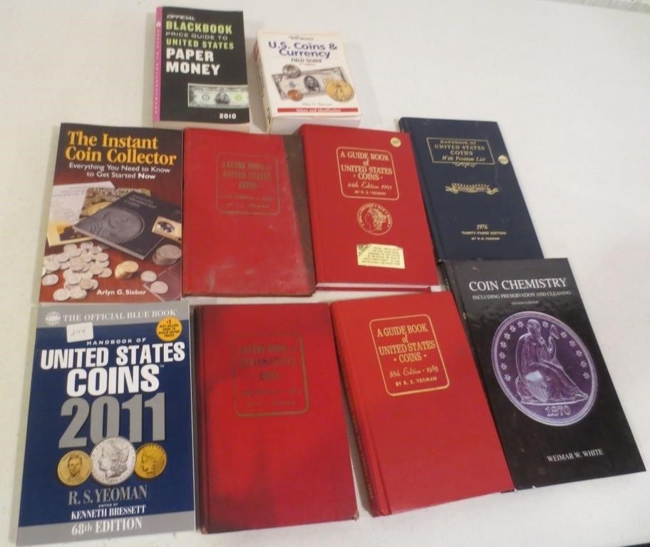 10 coin information books