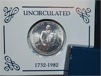 1982 D George Washington Silver Half Dollar BU