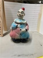 1950s USA American Bisque - Clown cookie jar