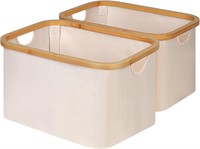 New $40 --2-Pack Storage Baskets Beige