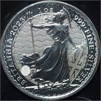 2023 GB 1oz Silver Britannia BU Queen Elizabeth